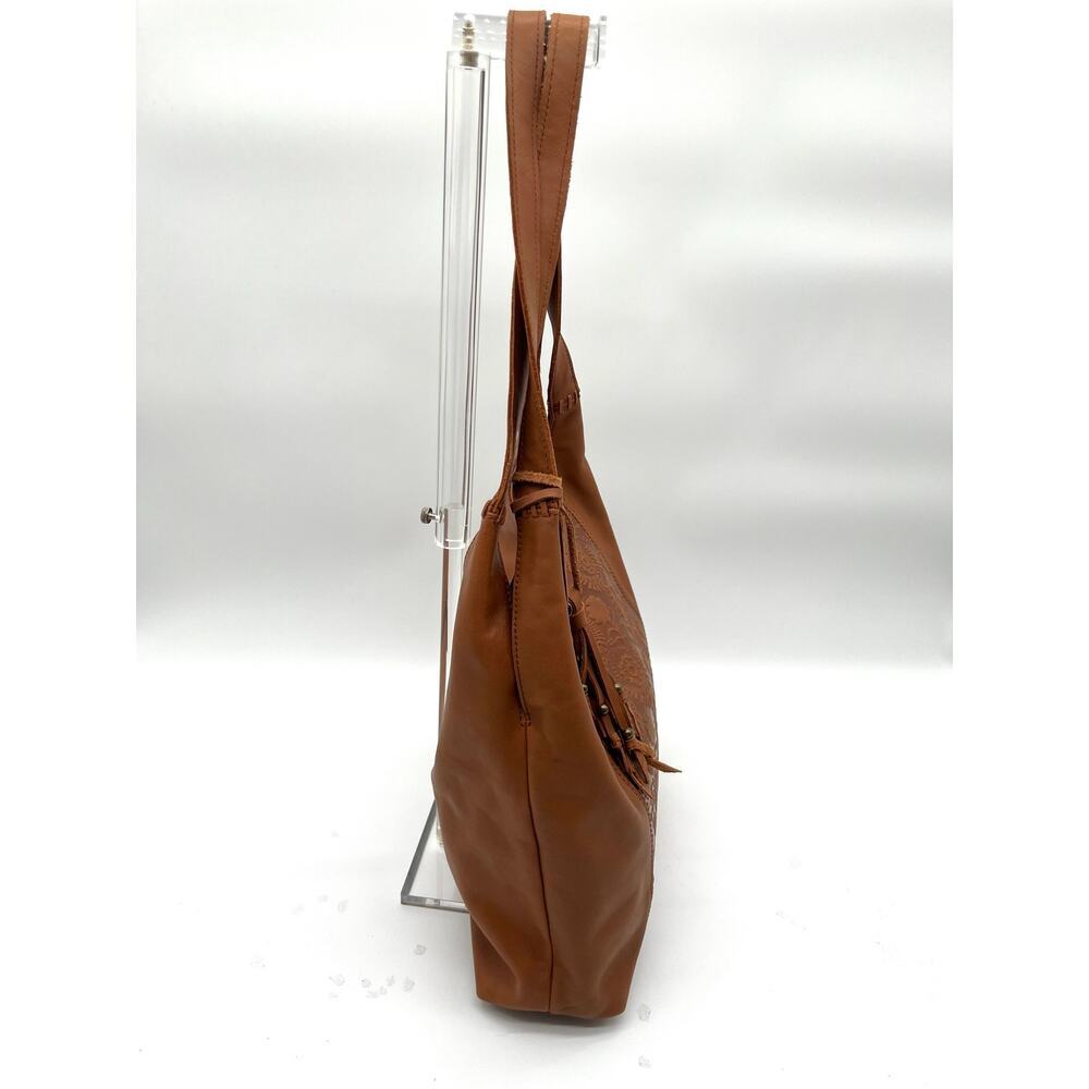 THE SAK Hobo Tooled Leather Satchel with Tassel Charm - Picture 6 of 8